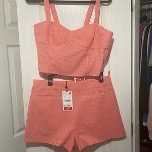 Zara two piece orange set